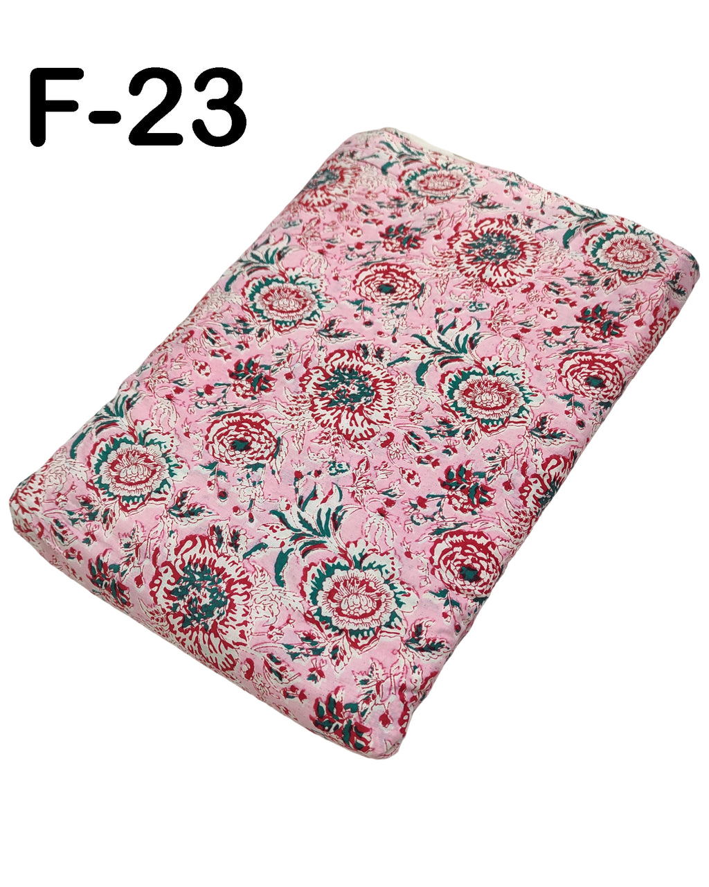 4 Meter Cotton Hand Printed Fabric F-23 JP