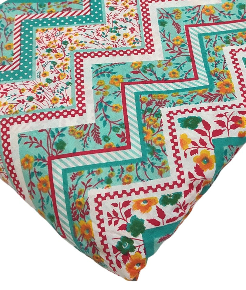 4 Meter Cotton Hand Printed Fabric F-27 JP