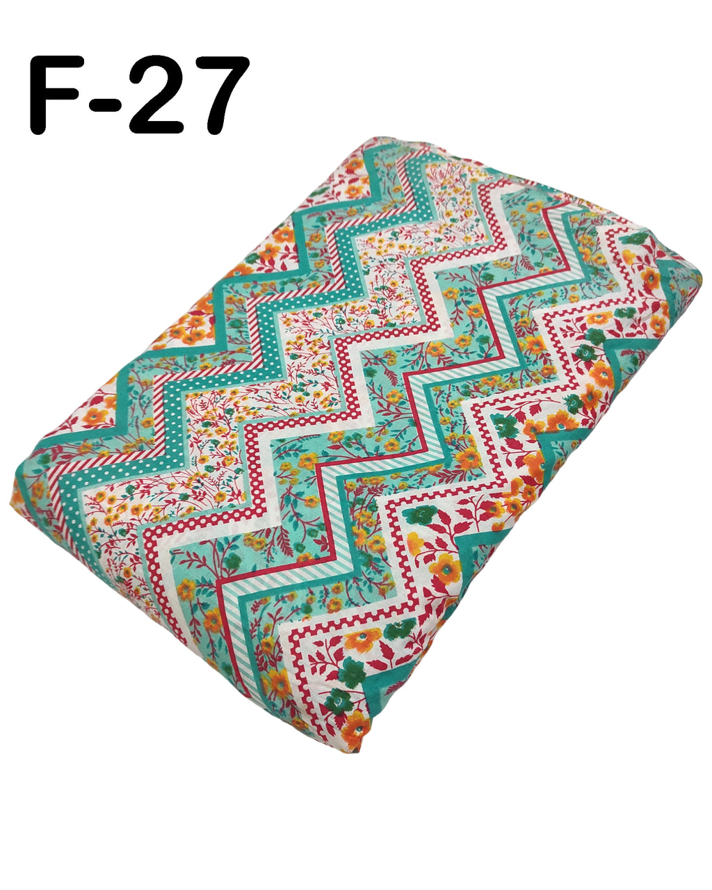 4 Meter Cotton Hand Printed Fabric F-27 JP
