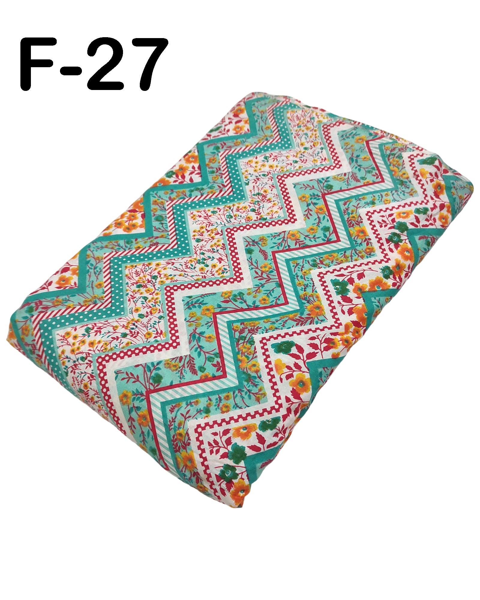 4 Meter Cotton Hand Printed Fabric F-27 JP