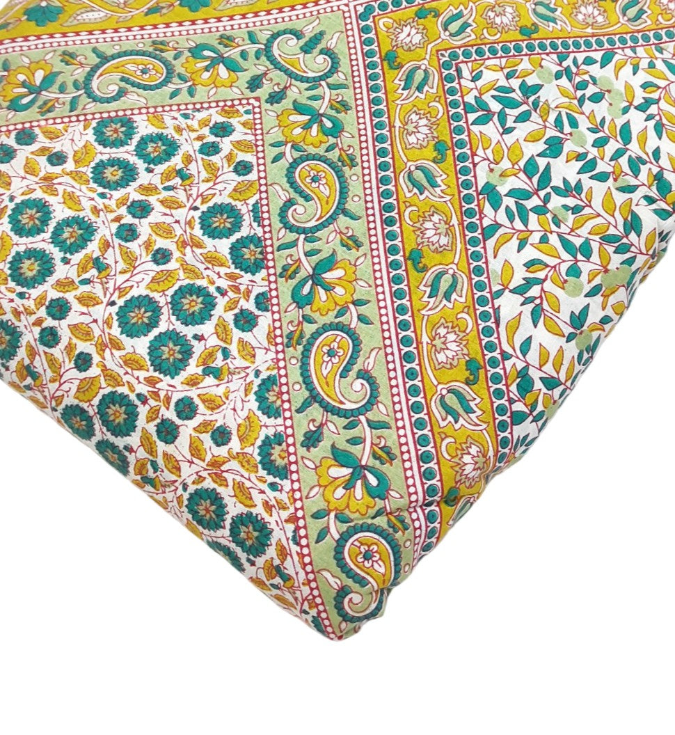 4 Meter Cotton Hand Printed Fabric F-32 JP