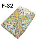 4 Meter Cotton Hand Printed Fabric F-32 JP