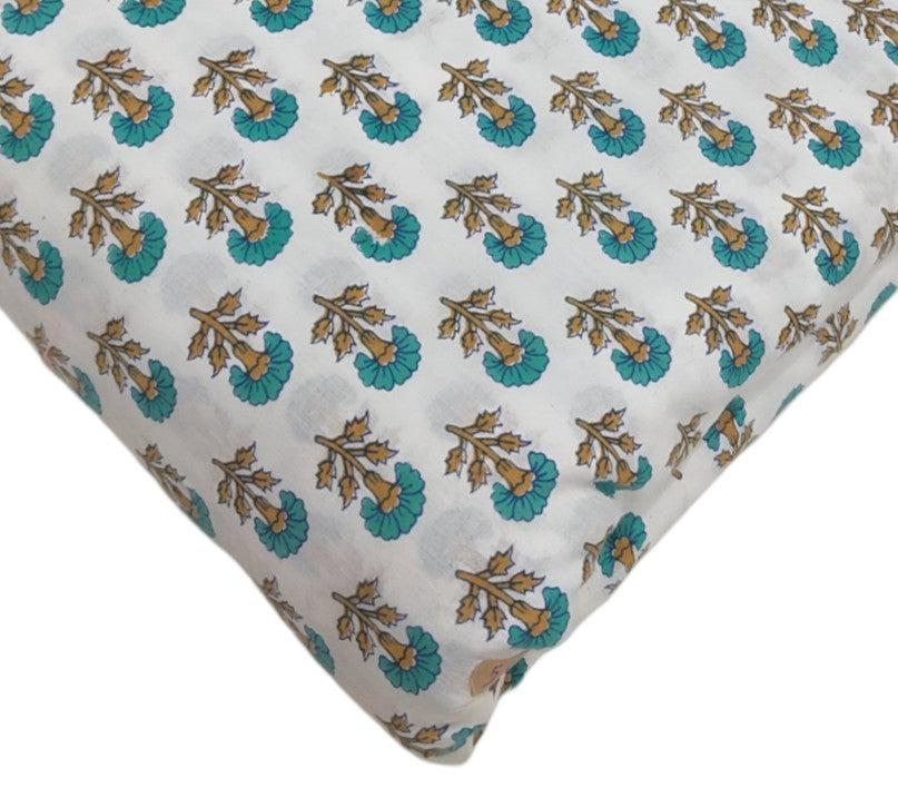 4 Meter Cotton Hand Printed Fabric F-35 JP