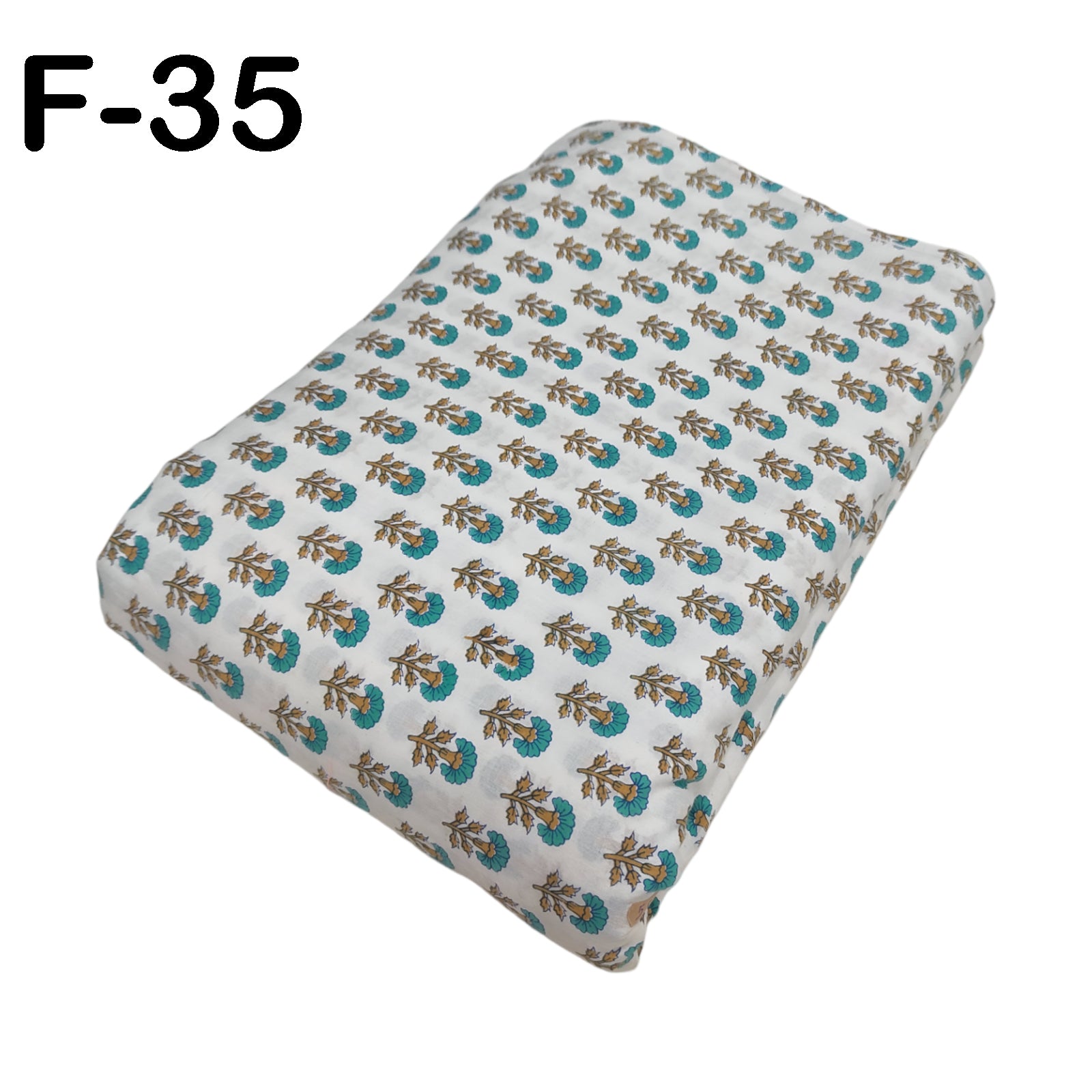 4 Meter Cotton Hand Printed Fabric F-35 JP