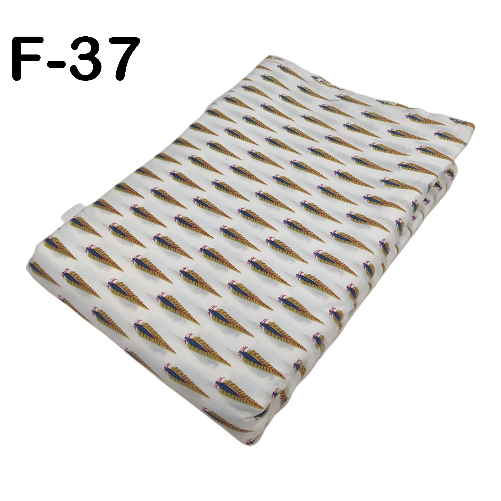 4 Meter Cotton Hand Printed Fabric F-37 JP