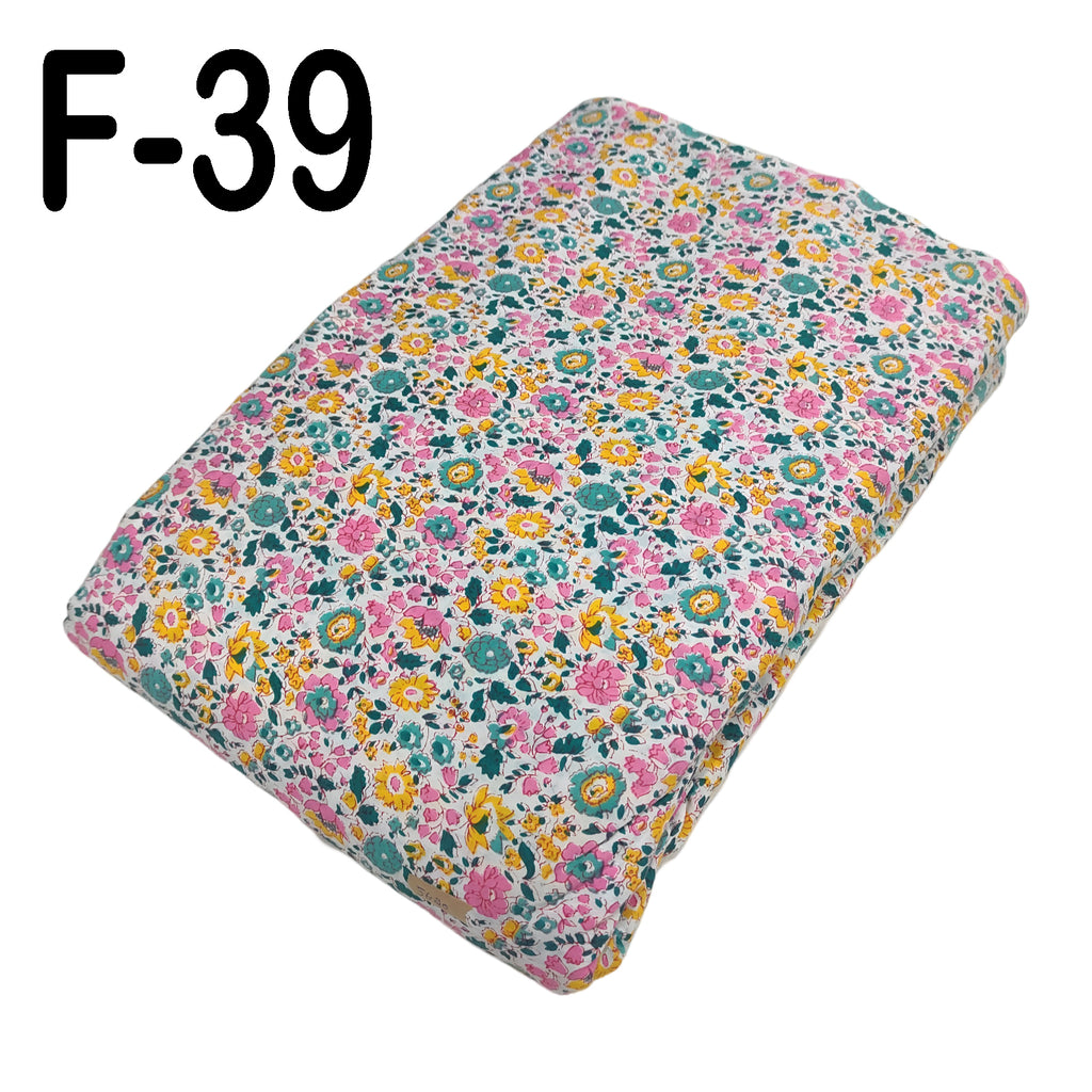 4 Meter Cotton Hand Printed Fabric F-39 JP