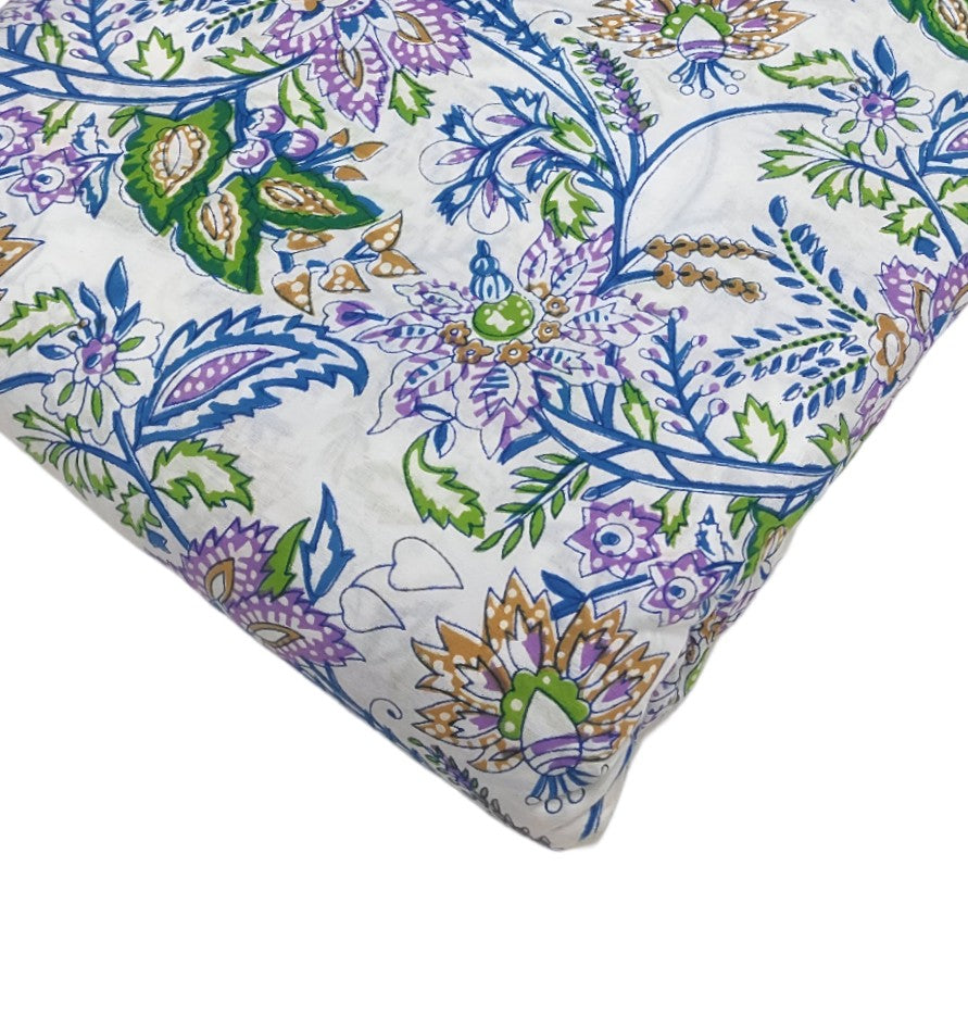 4 Meter Cotton Hand Printed Fabric F-40 JP