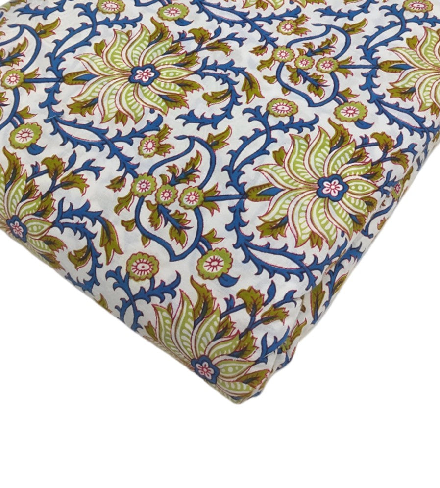 4 Meter Cotton Hand Printed Fabric F-42 JP