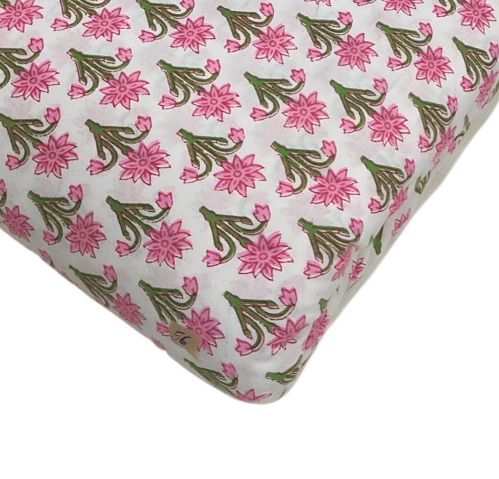 4 Meter Cotton Hand Printed Fabric F-44 JP