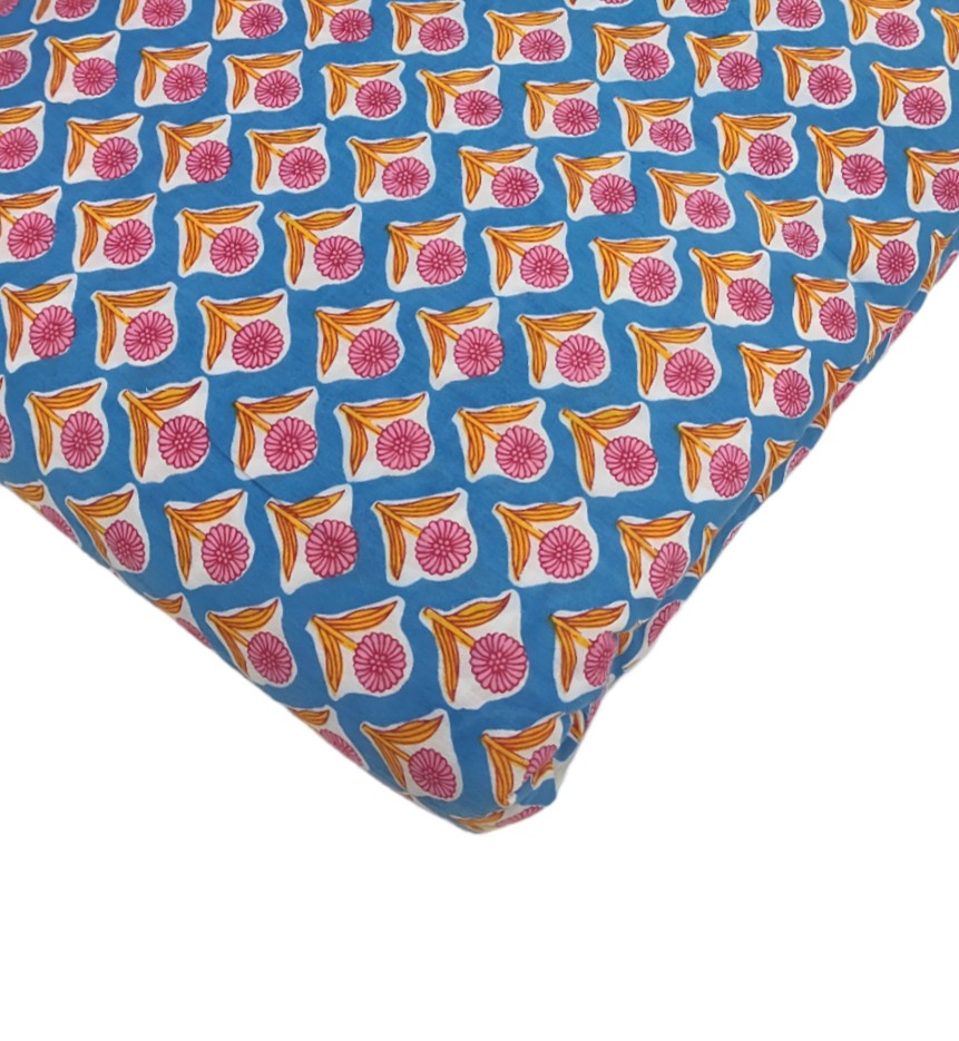 4 Meter Cotton Hand Printed Fabric F-45 JP