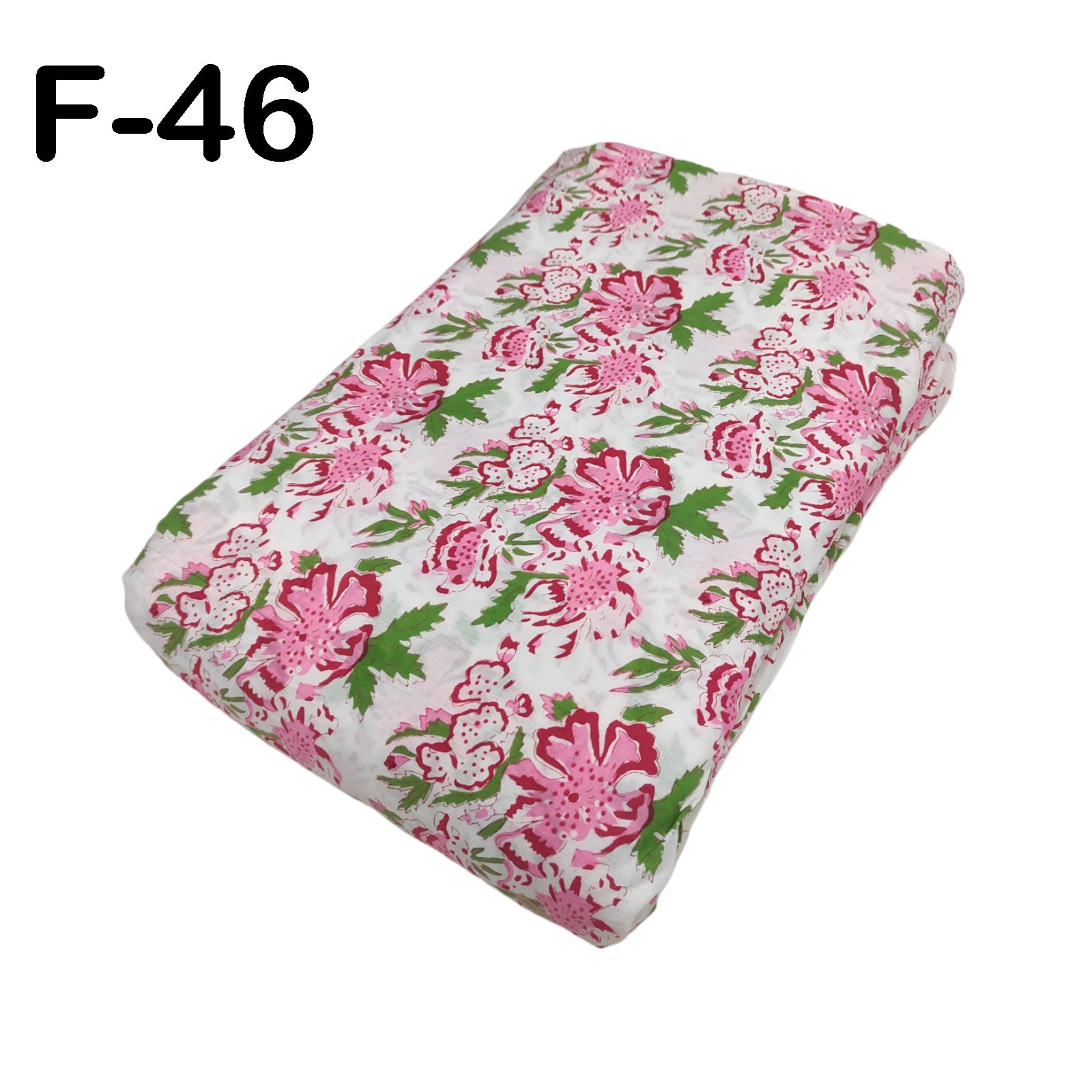 4 Meter Cotton Hand Printed Fabric F-46 JP