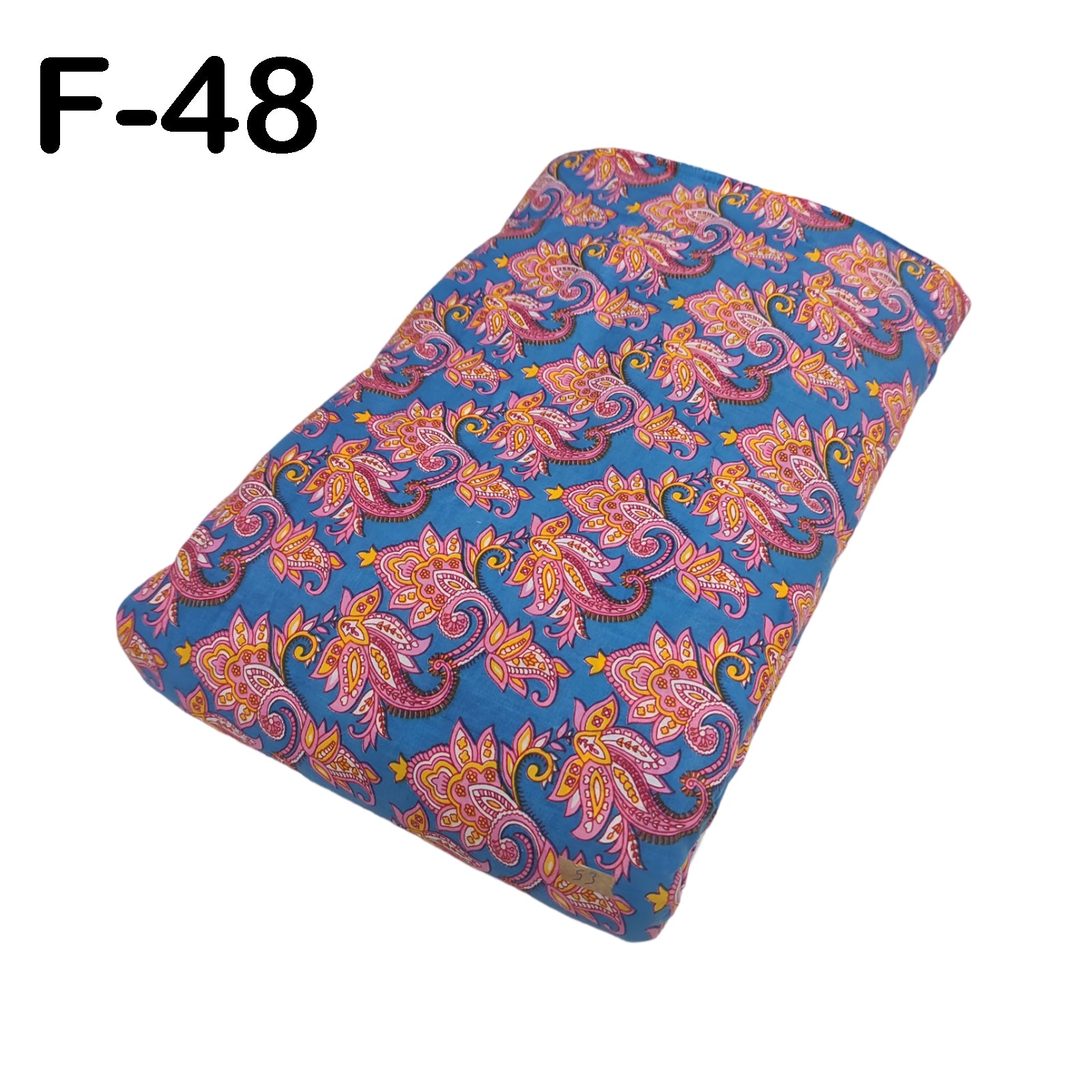 4 Meter Cotton Hand Printed Fabric F-48 JP