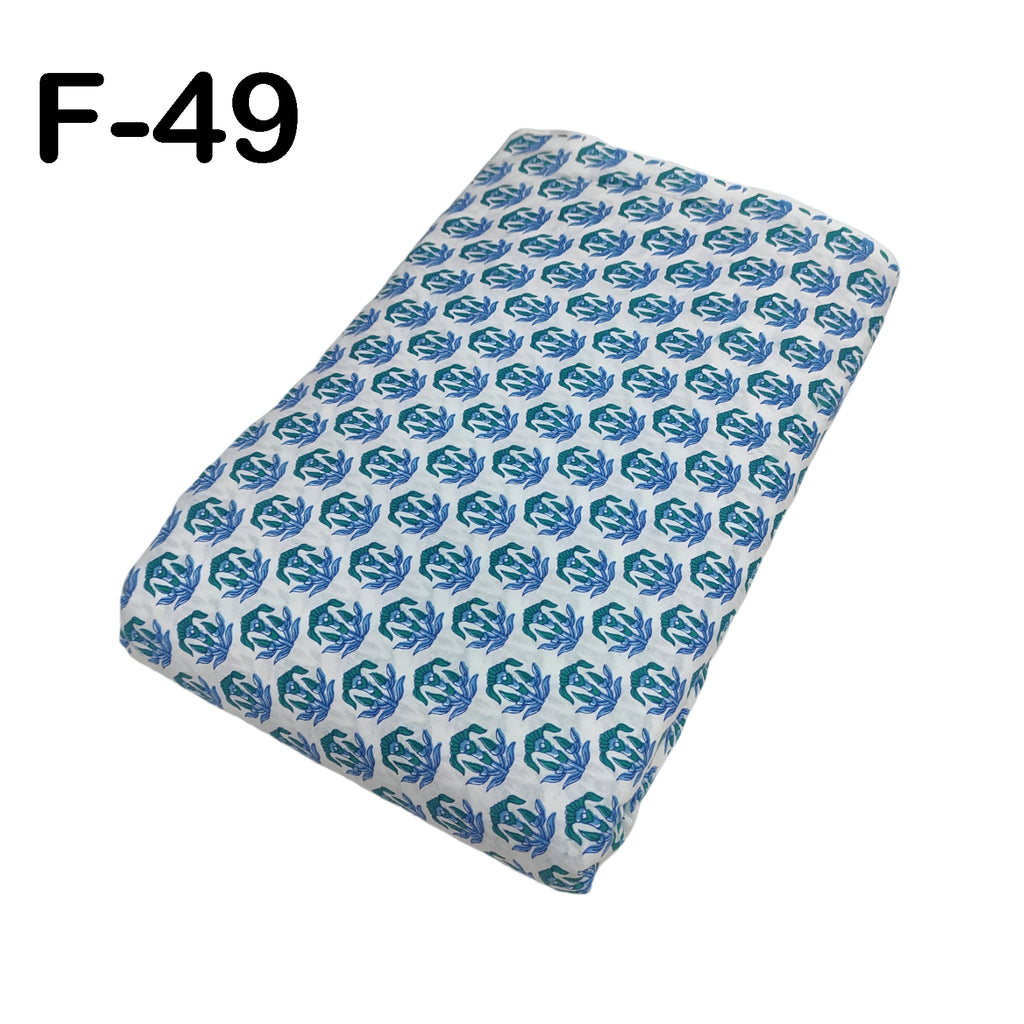 4 Meter Cotton Hand Printed Fabric F-49 JP