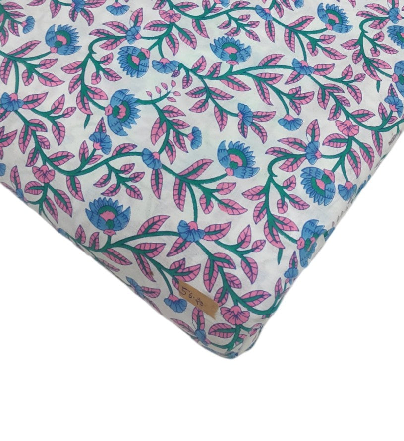 4 Meter Cotton Hand Printed Fabric F-50 JP