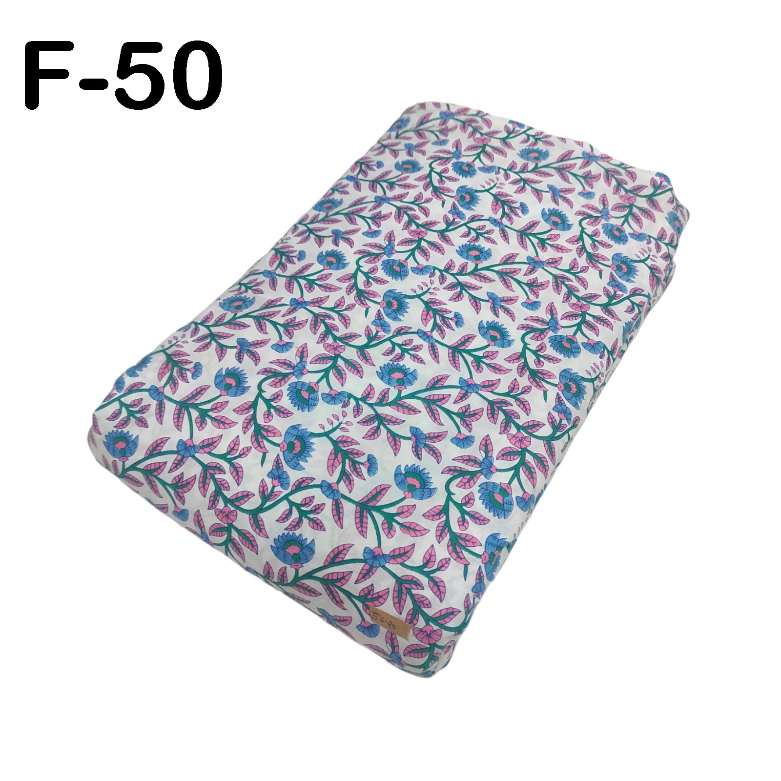 4 Meter Cotton Hand Printed Fabric F-50 JP