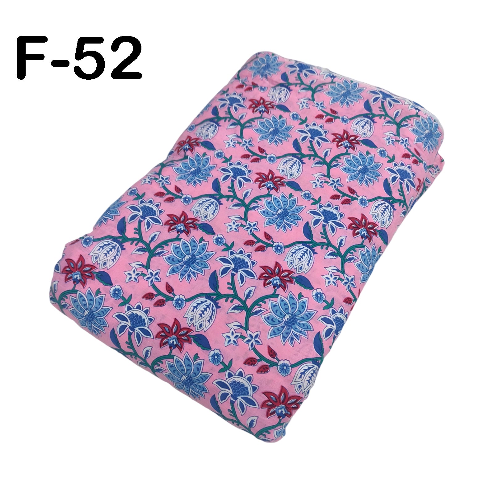4 Meter Cotton Hand Printed Fabric F-52 JP