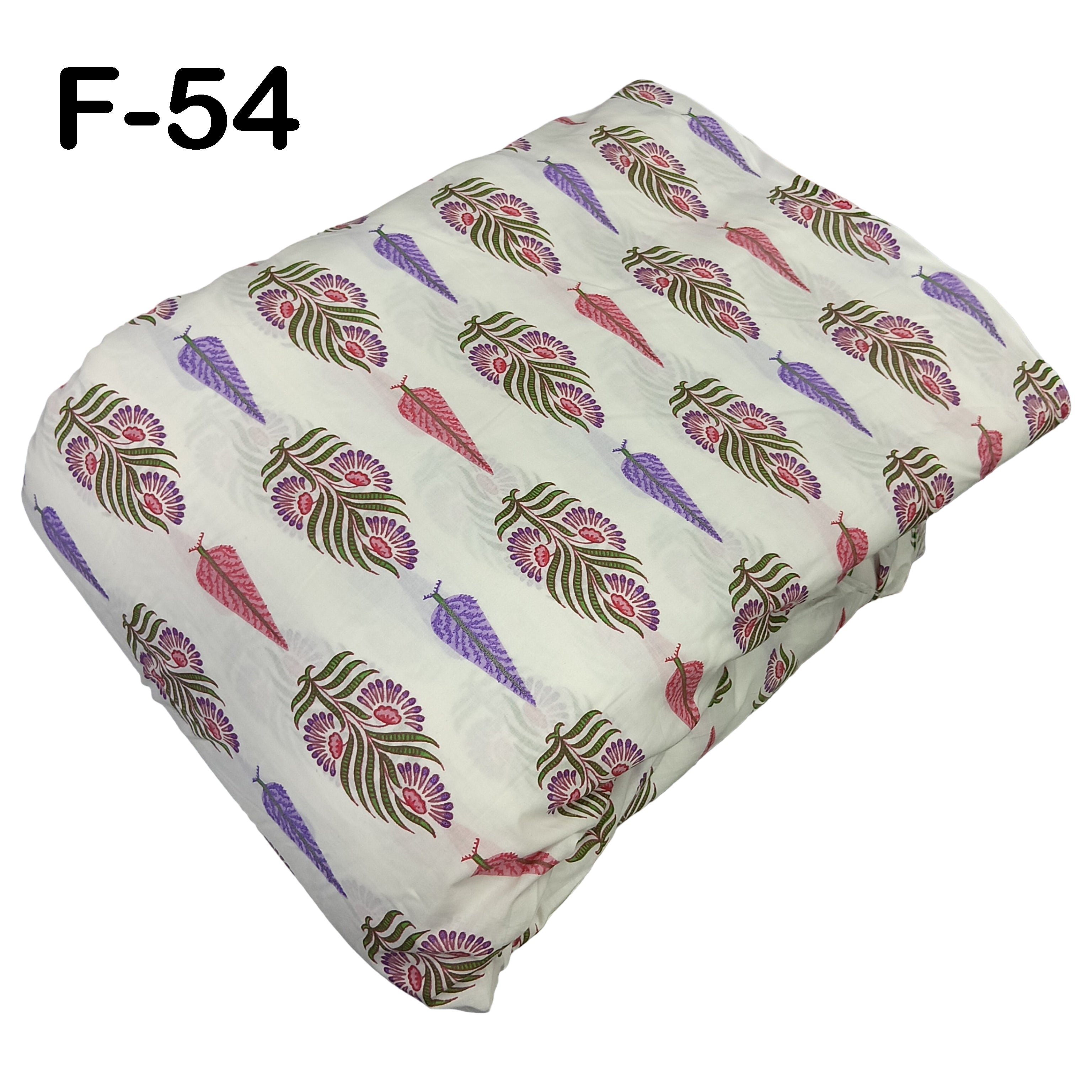 4 Meter Cotton Hand Printed Fabric F-54 JP