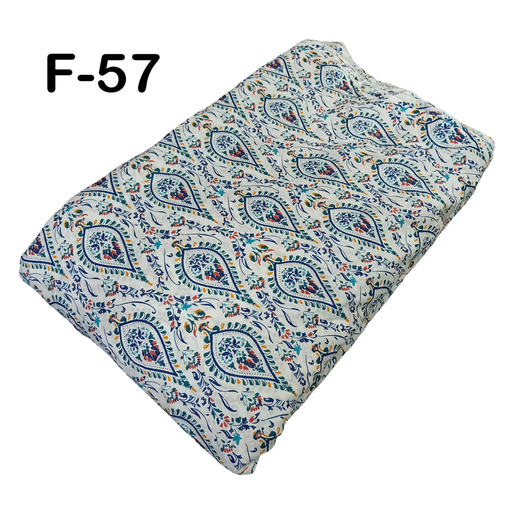4 Meter Cotton Hand Printed Fabric F-57 JP
