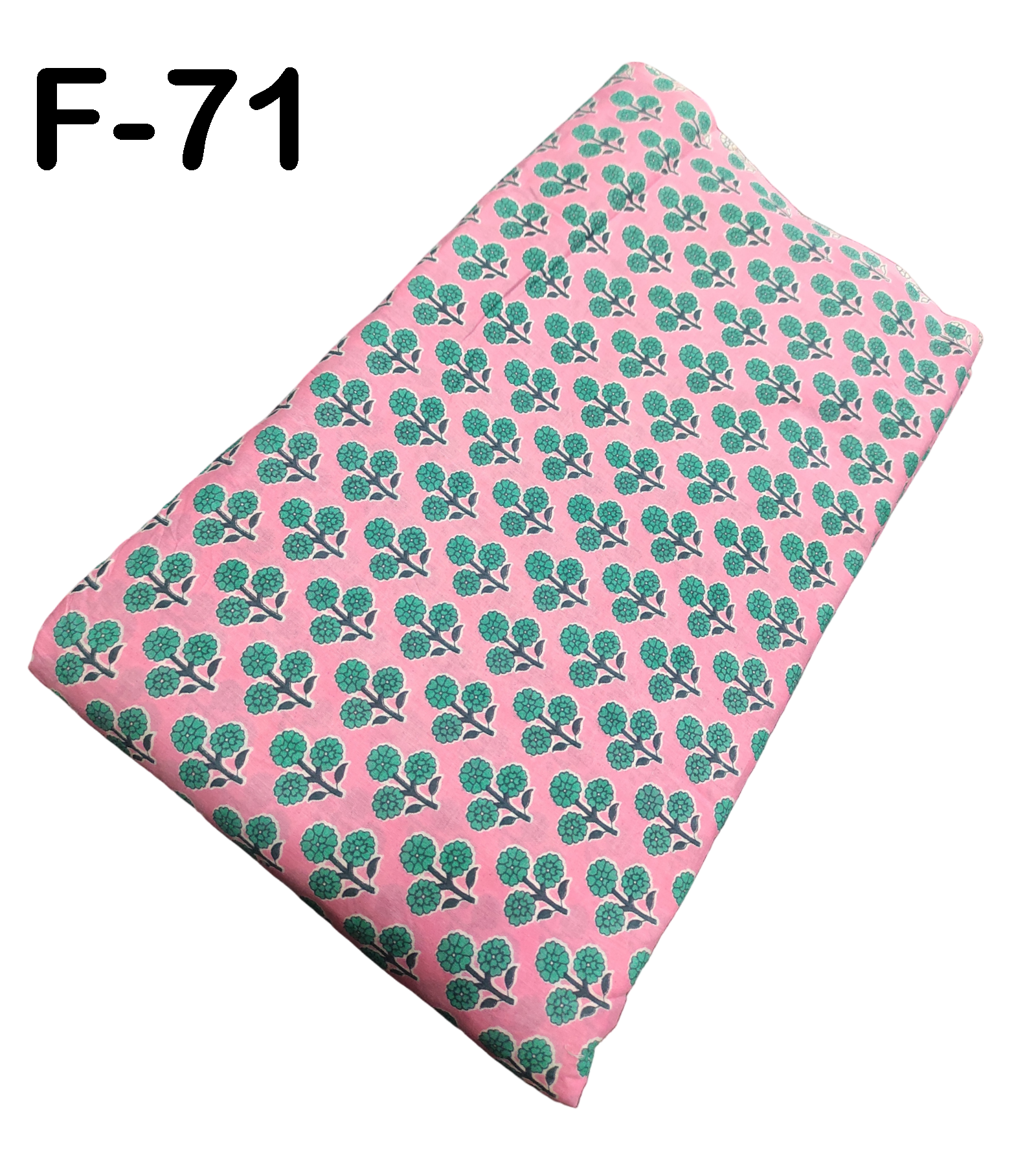 4 Meter Cotton Hand Printed Fabric F-71 JP