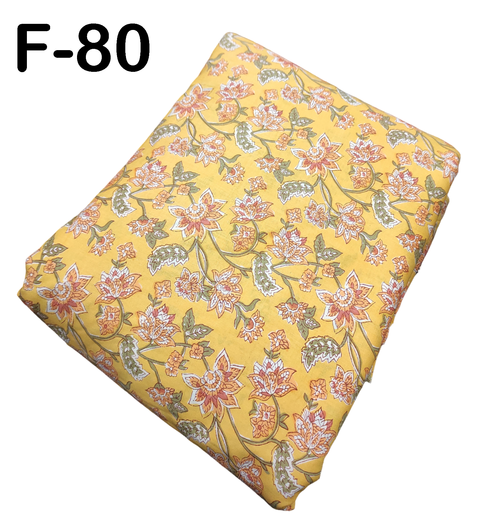 4 Meter Cotton Hand Printed Fabric F-80 JP