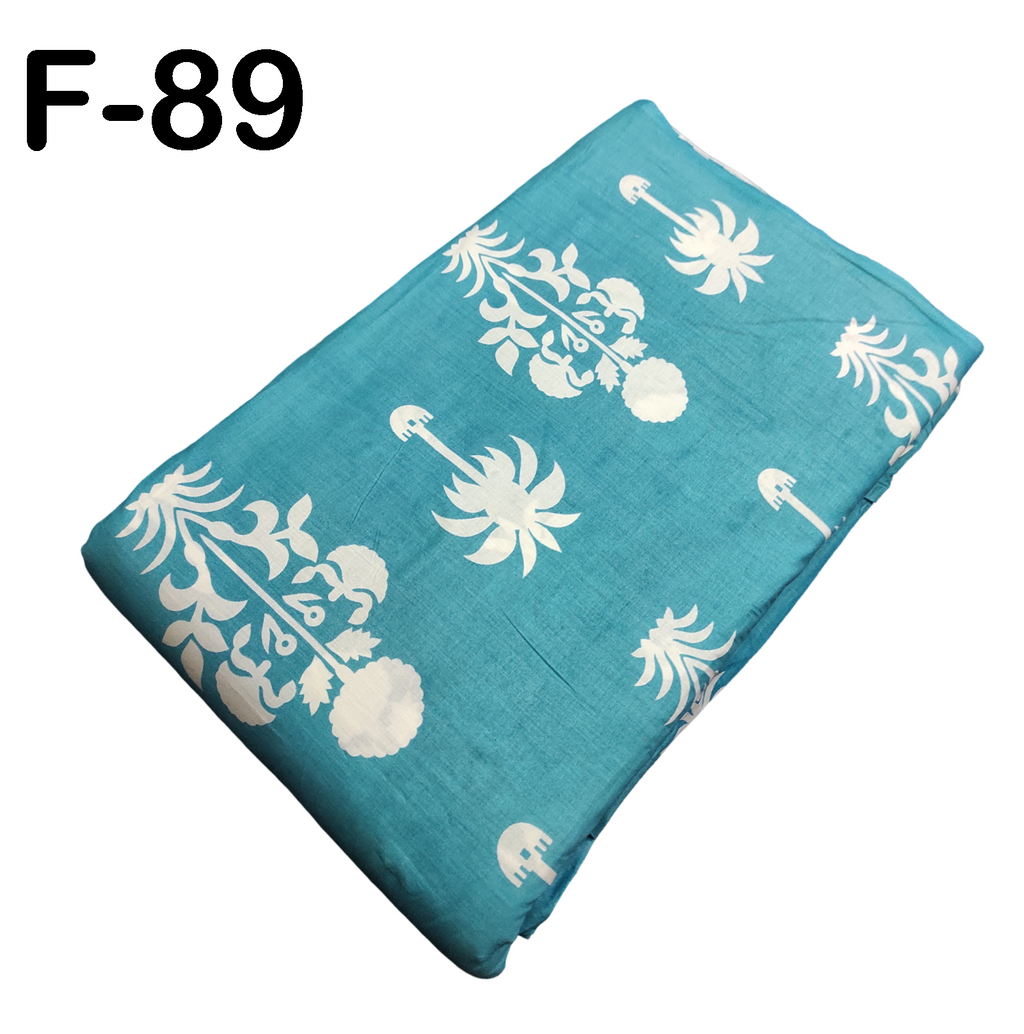 4 Meter Cotton Hand Printed Fabric F-89 JP