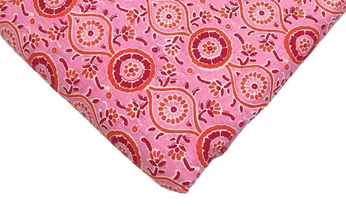 4 Meter Cotton Hand Printed Fabric F-9 JP