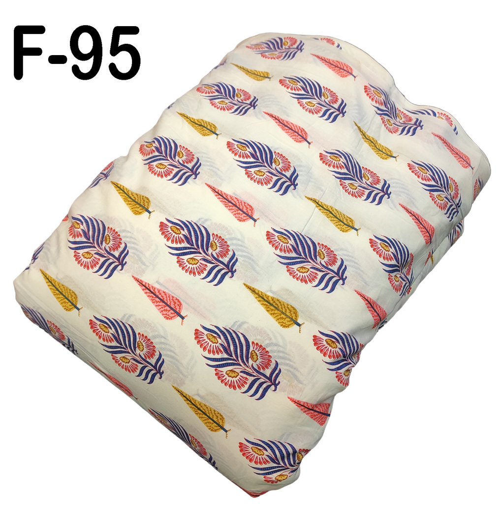 4 Meter Cotton Hand Printed Fabric F-95 JP