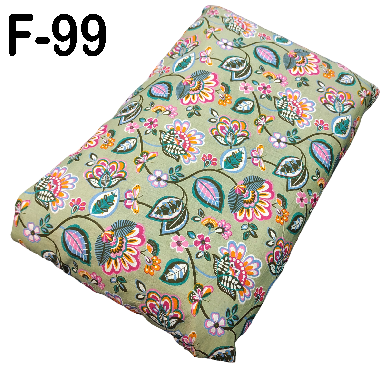 4 Meter Cotton Hand Printed Fabric F-99 JP