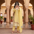 Premium Stitched Cotton Embroidery Suit With Sheila 2709