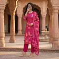 Premium Stitched Poly Silk Embroidery & Hand Work Suit With Sheila 2933