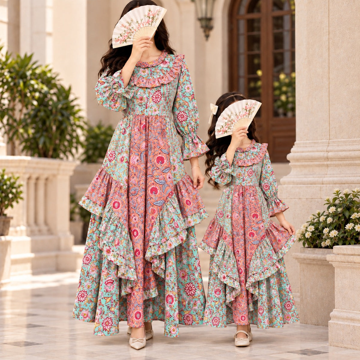 Jalila 100% Premium Indian Cotton Jalabiya – Women’s Long Dress.