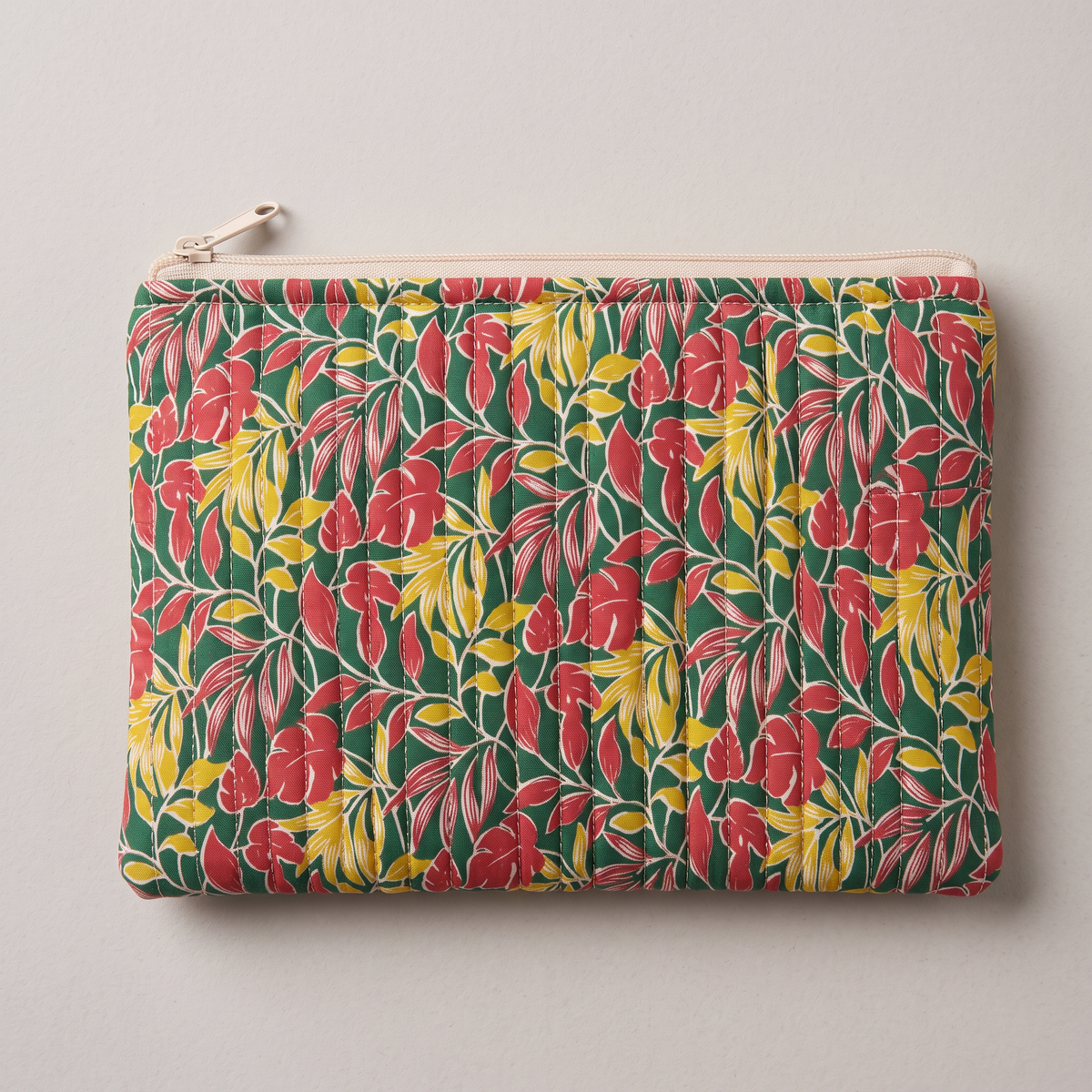 BG 12 Cotton quilted wristlet Pouch