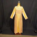 XS-S Hiba Cotton Printed Dress 54" Long Jalabiya
