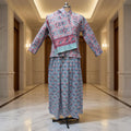 S/M Hira Cotton Jacket & Jalabiya Set With Sheila length 57” Long