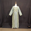 S-M Hiba Printed Cotton Dress 57" Long Jalabiya