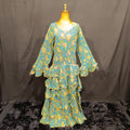 2XL/3XL Jawaria Printed Cotton Dress 57" Long Jalabiya