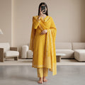 Premium Stitched Cotton Suit With Sheila
