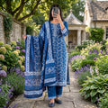 Premium Stitched Cotton Suit With Sheila