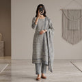 Premium Stitched Cotton Suit With Sheila