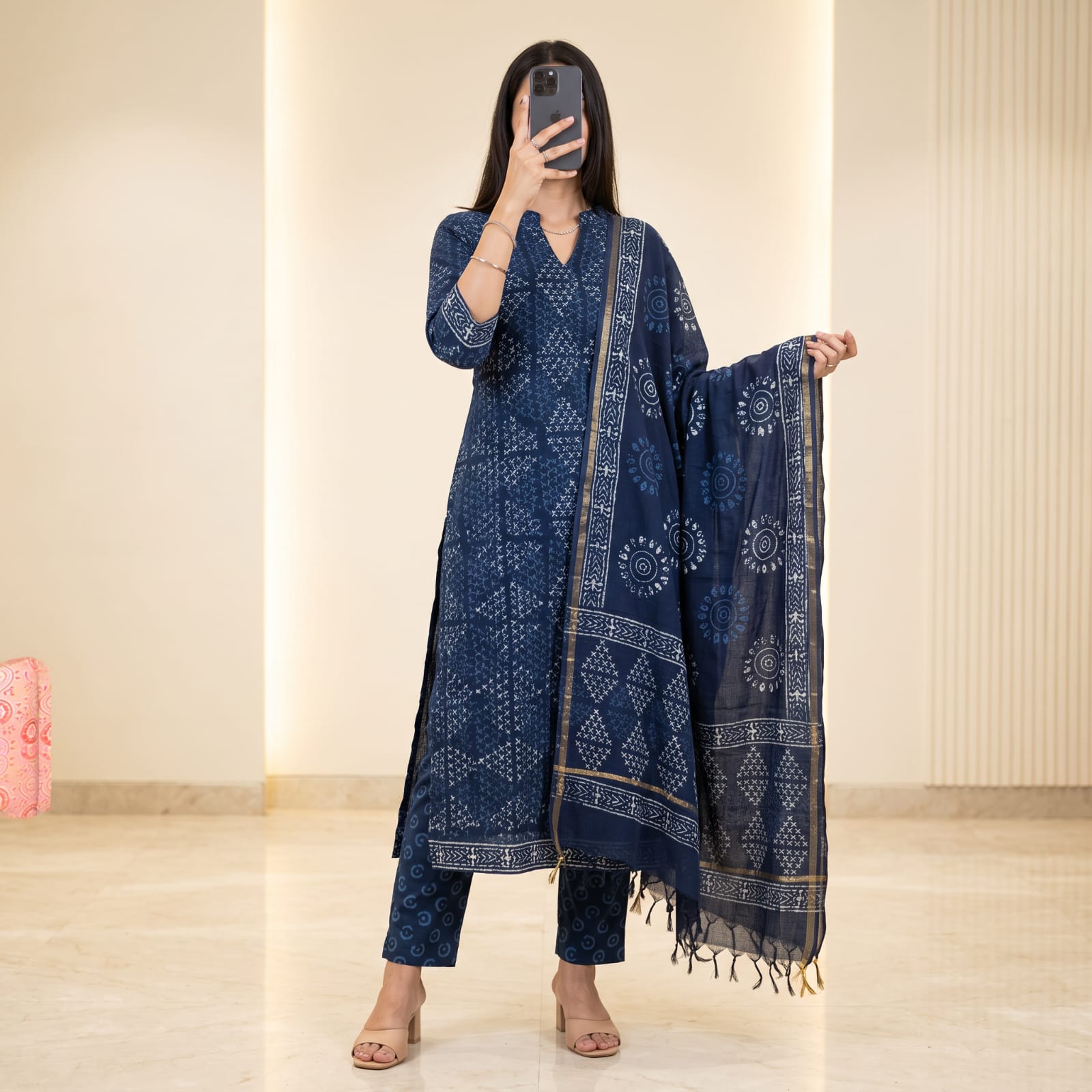 Luxury Premium Stitched Chanderi Suit With Sheila CCS 11