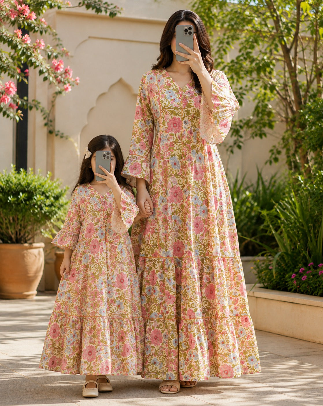 Anum 100% Premium Indian Cotton Jalabiya – Women’s Long Dress.