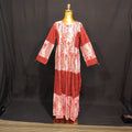 S-M Juhi Printed Cotton Dress 57" Long Jalabiya