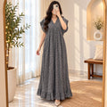 L/XL Amani Printed Cotton Long Dress Jalabiya – 57