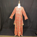 L-XL Jalila Cotton Printed Dress 57" Long Jalabiya