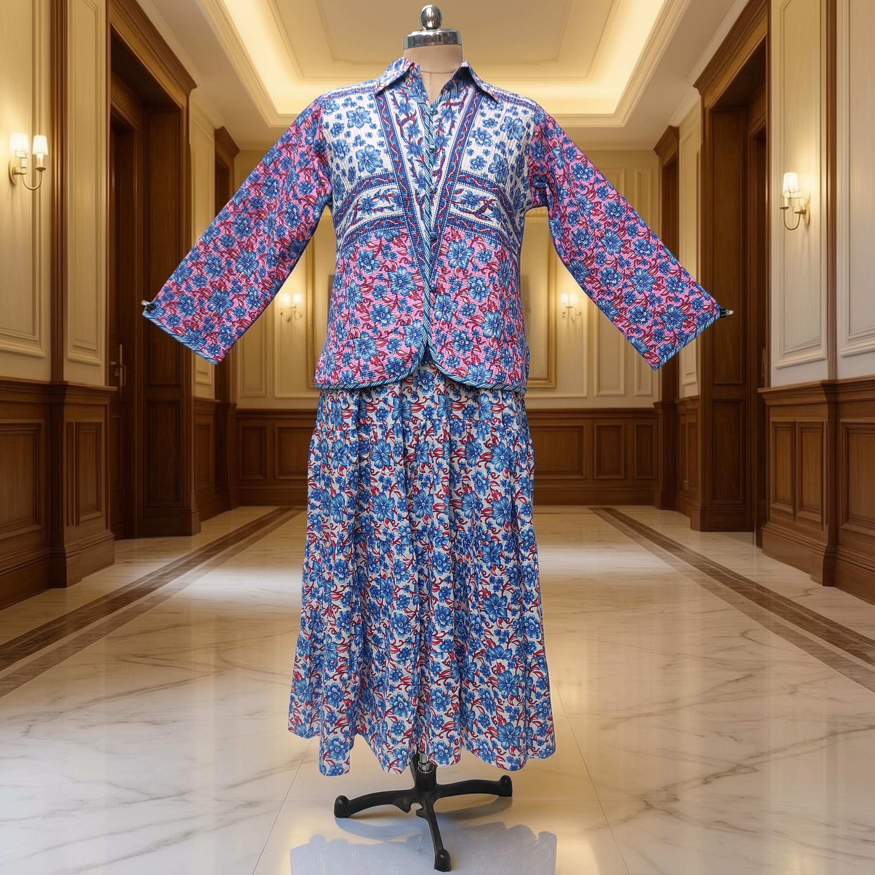 S/M Cotton Jacket & Jalabiya Set length 56” Long