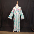 2XL-3XL Liza Printed Cotton Dress 57" Long Jalabiya