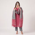 Premium Stitched Linen Suit With Linen Sheila L-201