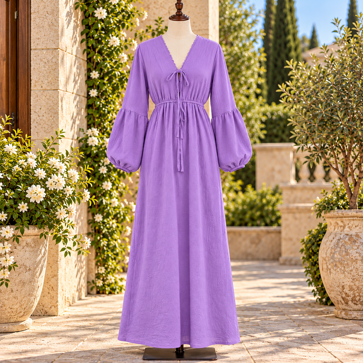 Mira Dress – 100% Cotton Double Gouze