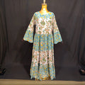S-M Moon Cotton Printed Dress 57" Long Jalabiya