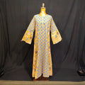 XS-S Saida Cotton Printed Dress 54" Long Jalabiya